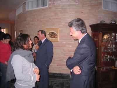 Allaa with Mr. Gaertner Austrian Embassy